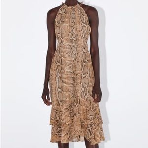 NWT Zara snakeskin dress XS